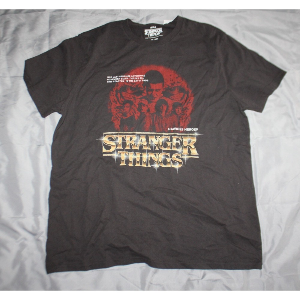 Men's Stranger Things • WSQK The Squawk Radio NWT Graphic T Shirt • Size XXL